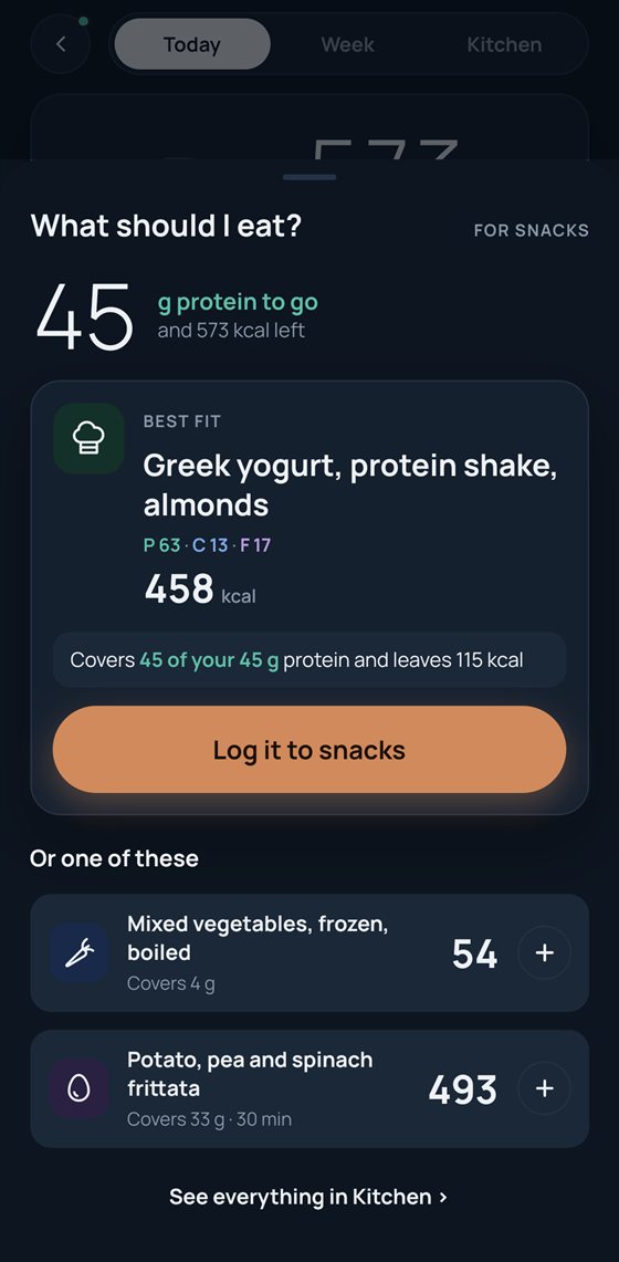 What should I eat, with one suggestion