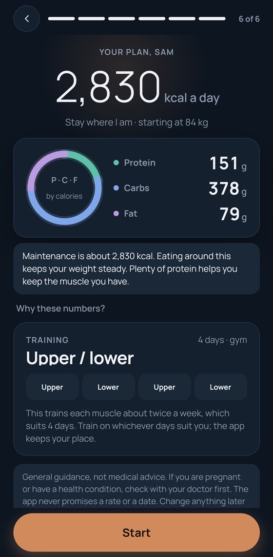 Plan reveal (maintenance example)
