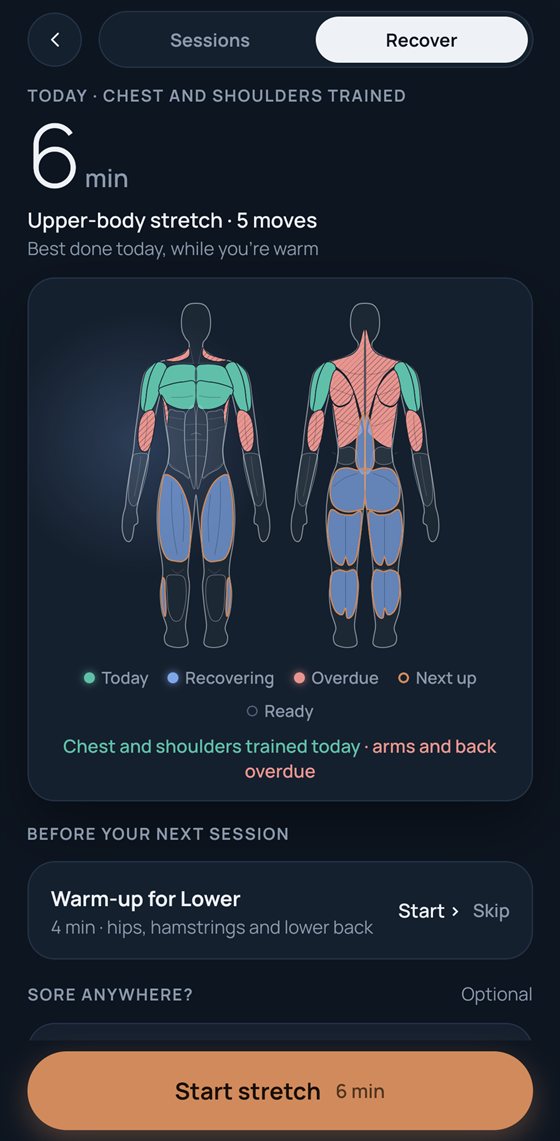 Recover tab