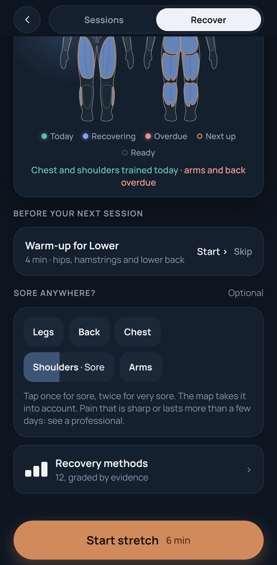 Soreness check-in
